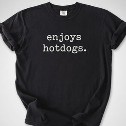 enjoys hotdogs — Premium Tee