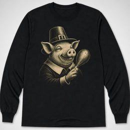 Pilgrim Pig — Long Sleeve Tee