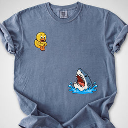 Duckie Shark Cannonball — Premium Tee
