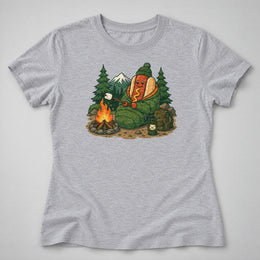 Camping Dog Women's Tee