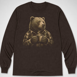 Flannel Bear — Long Sleeve Tee