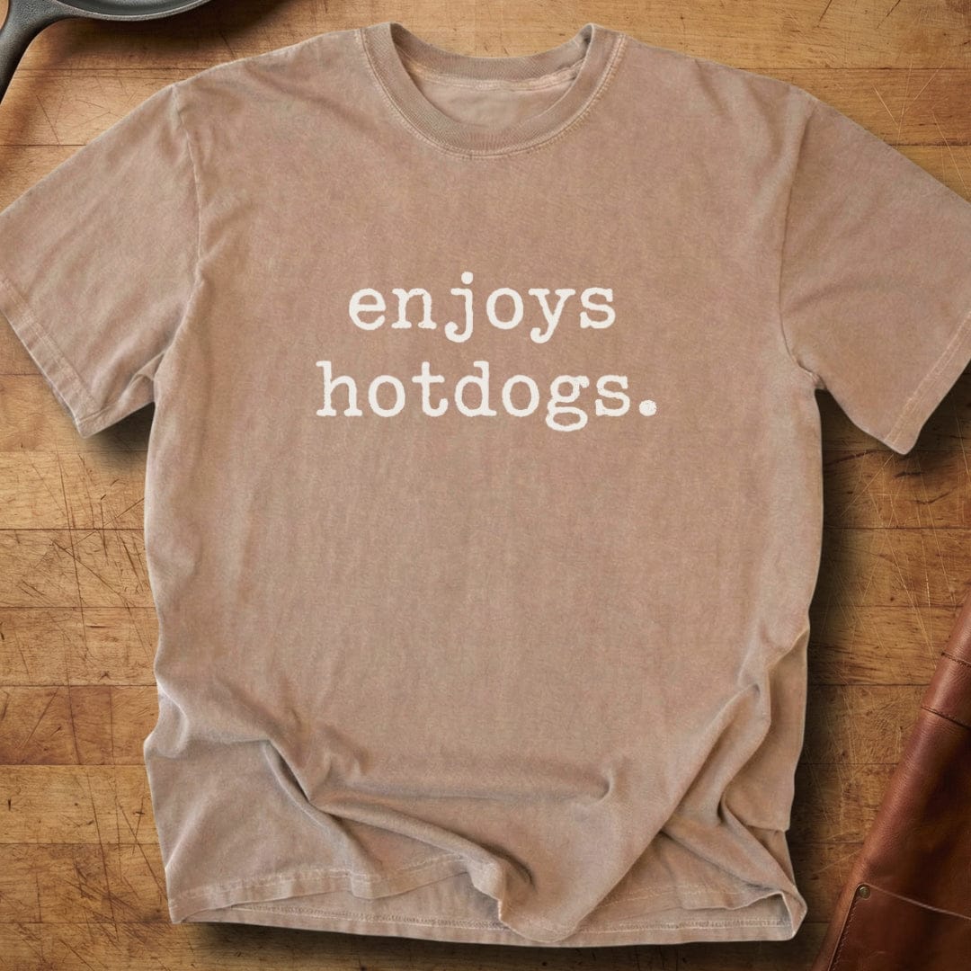 enjoys hotdogs โ Premium Tee
