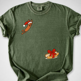 Santa Hotdog Dive — Premium Tee
