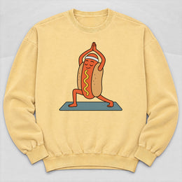Hotdog Yoga Sweatshirt