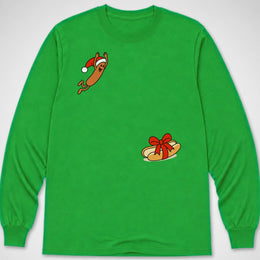 Santa Hotdog Dive — Long Sleeve Tee