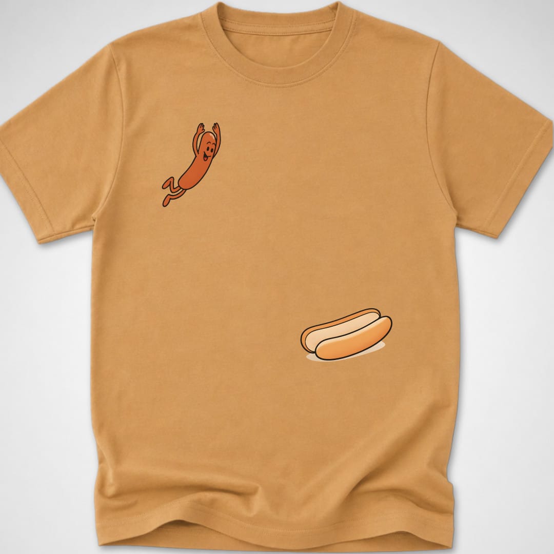 Hotdog Dive β Kids Tee β Old Gold