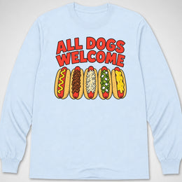 All Dogs Welcome — Long Sleeve Tee