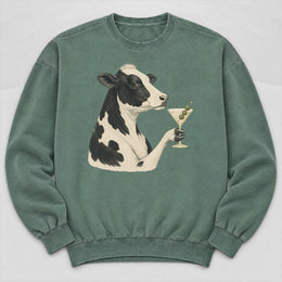 Martini Cow Sweatshirt