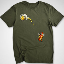 Hotdog Beer Chug T-Shirt