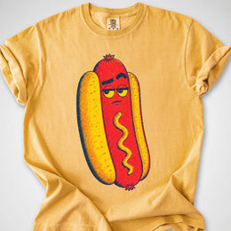 Hotdog Brow Raise — Premium Tee