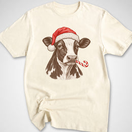 Candy Cane Cow T-Shirt
