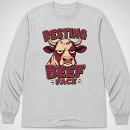 Resting Beef Face — Long Sleeve Tee