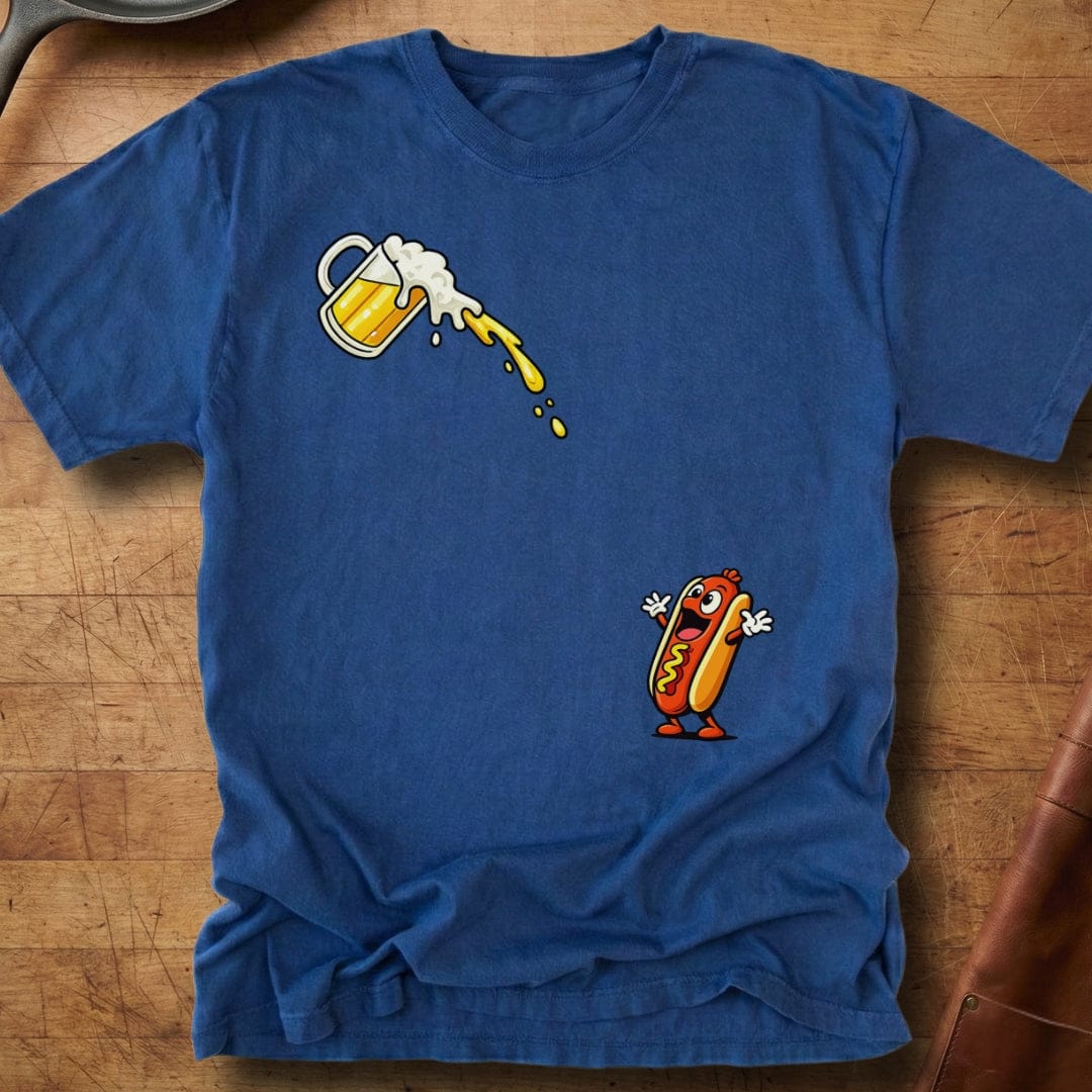 Hotdog Beer Chug โ Premium Tee
