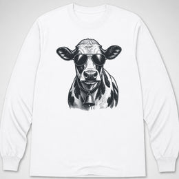 Cow Aviator — Long Sleeve Tee