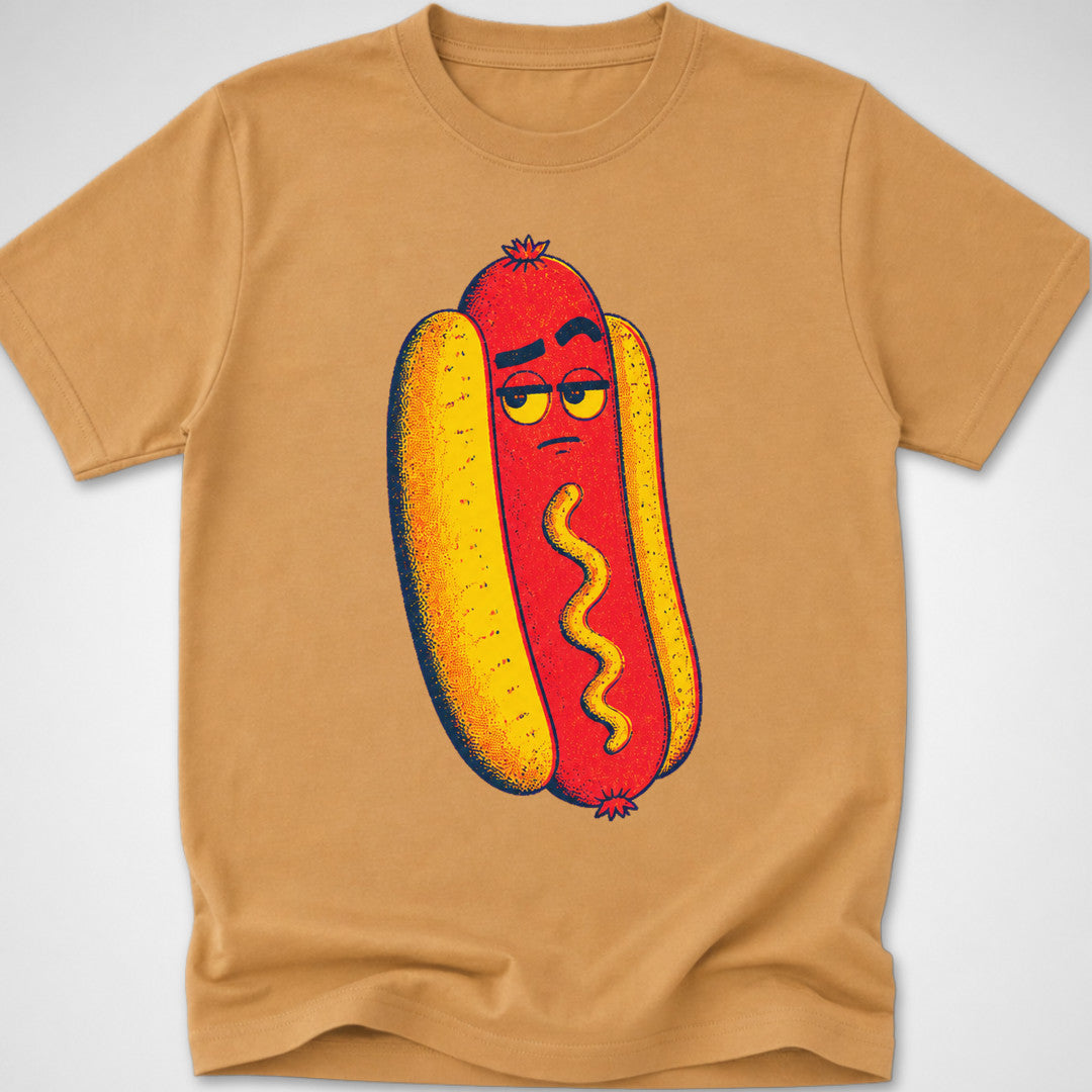 Hotdog Brow Raise β Youth Tee β Old Gold