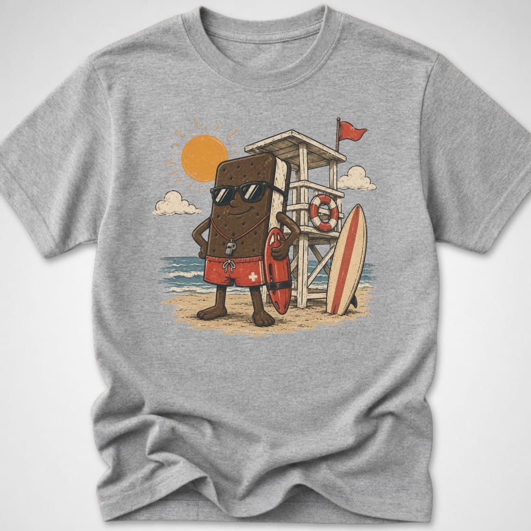 Lifeguard Sandwich — Youth Tee — Sport Grey