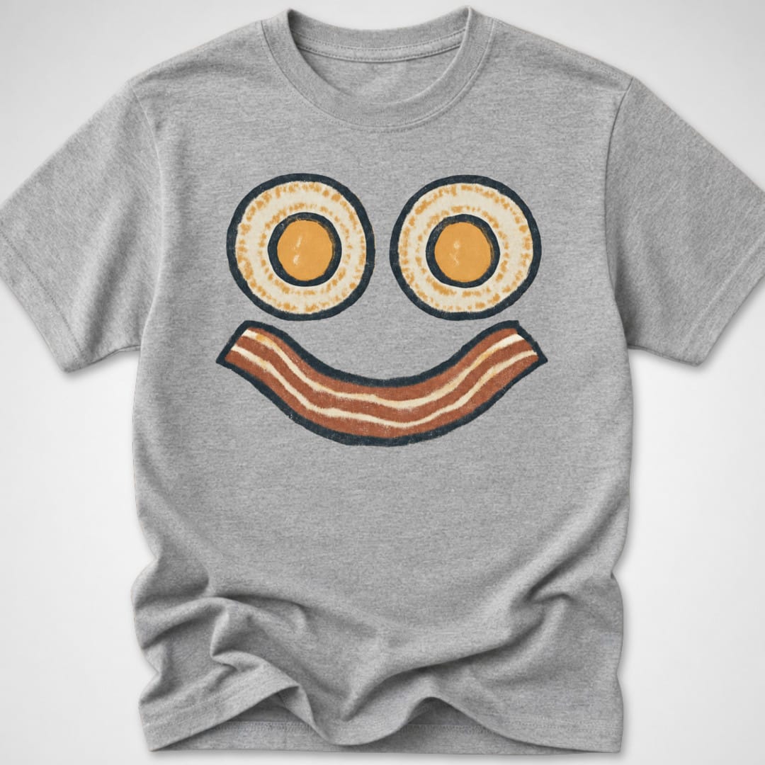 Sunnyside Smirk — Youth Tee — Sport Grey