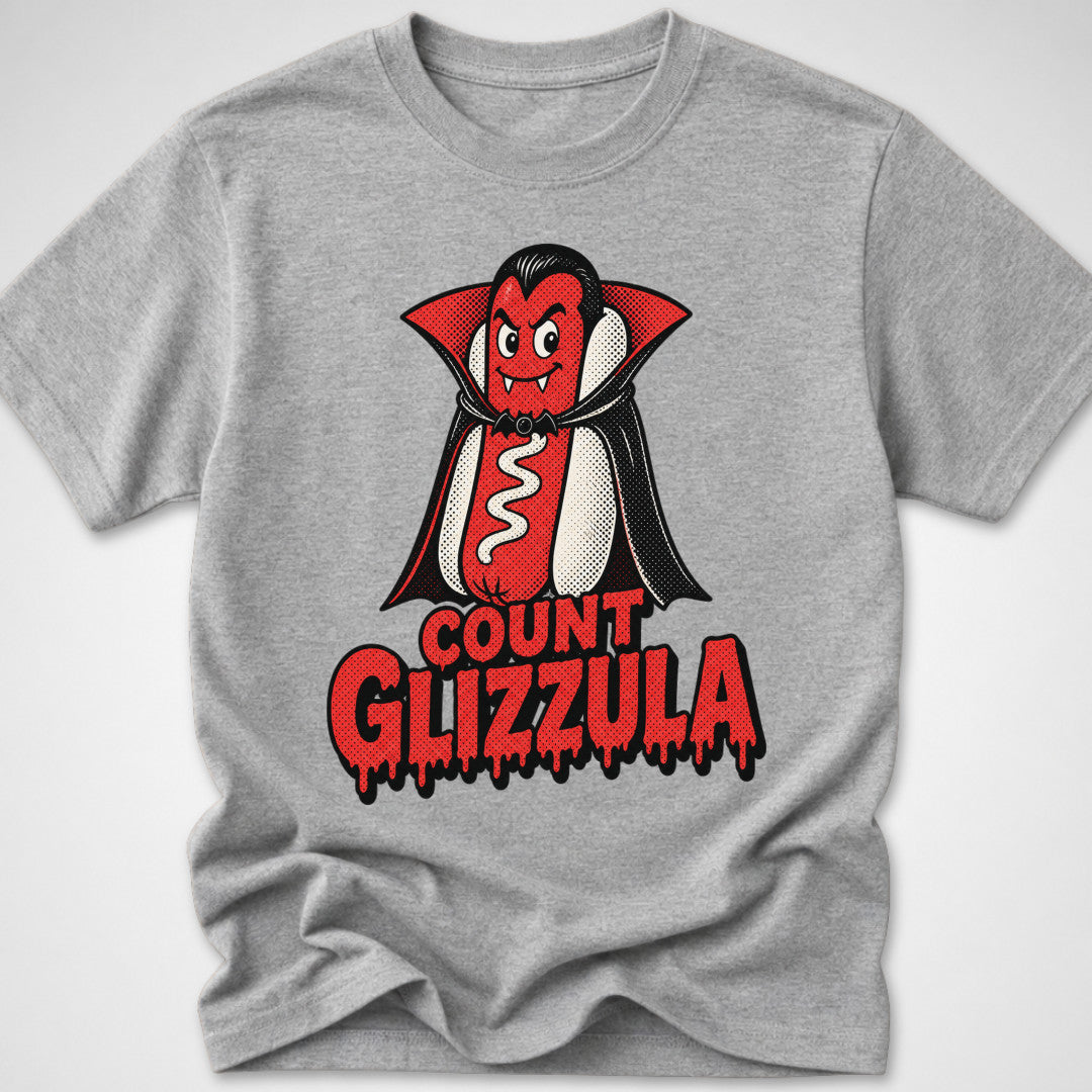 Count Glizzula — Youth Tee — Sport Grey