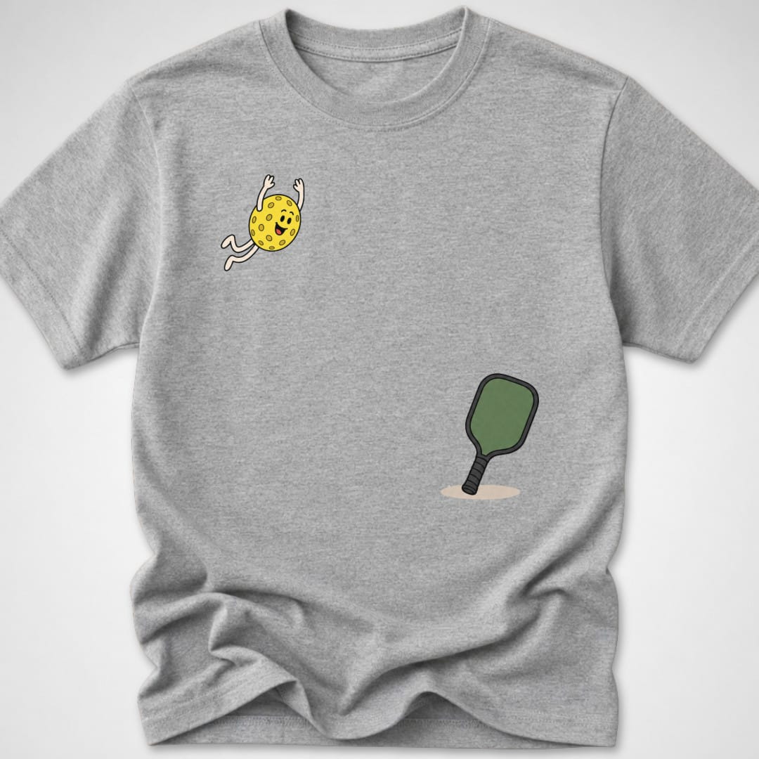 Pickleball Dive — Youth Tee — Sport Grey