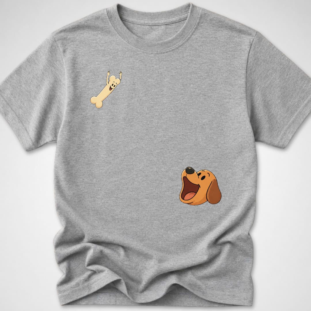 Dog Bone Dive — Youth Tee — Sport Grey