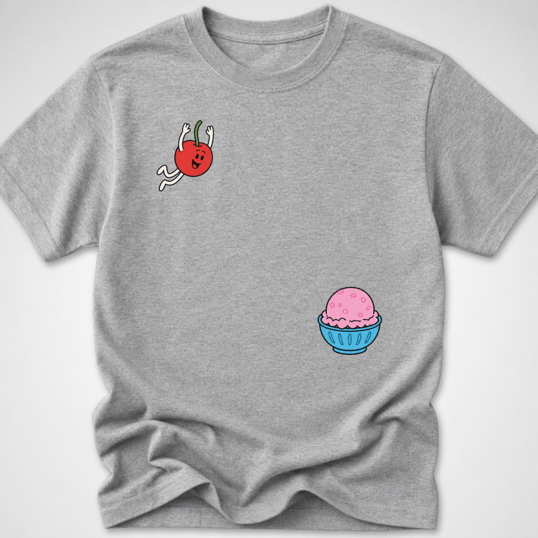 Cherry dive — Youth Tee — Sport Grey