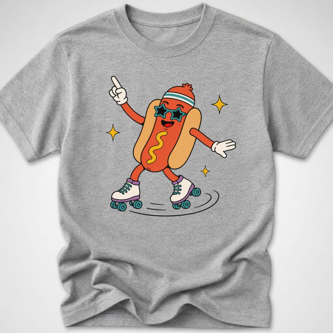 Disco Dog — Youth Tee — Sport Grey