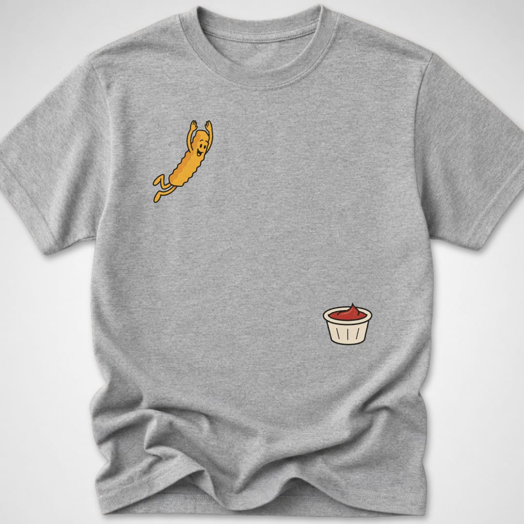 Fry Dive — Youth Tee — Sport Grey