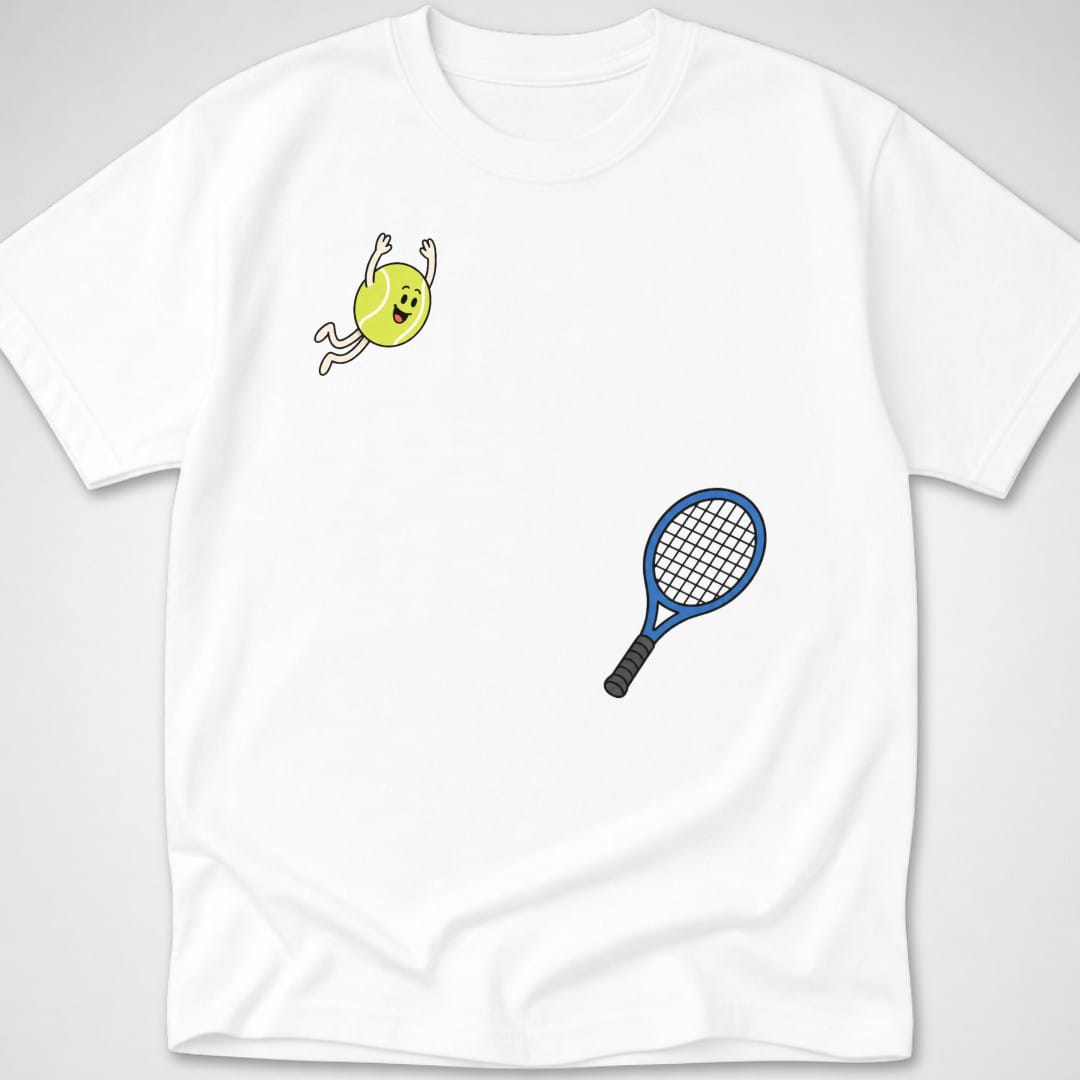 Tennis Dive — Youth Tee — White