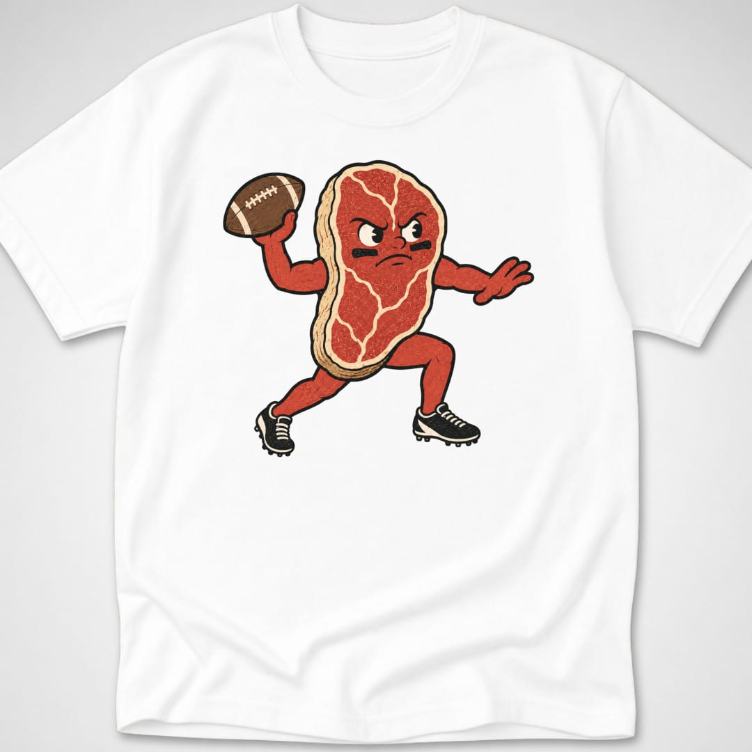 Prime Time Steak — Youth Tee — White