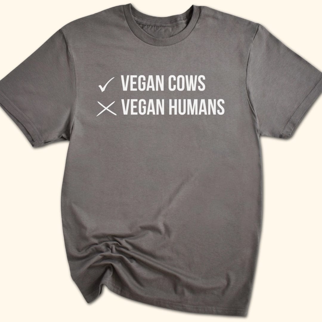 Vegan Cows vs Vegan Humans T-Shirt