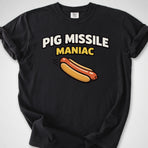 Pig Missile Maniac — Premium Tee