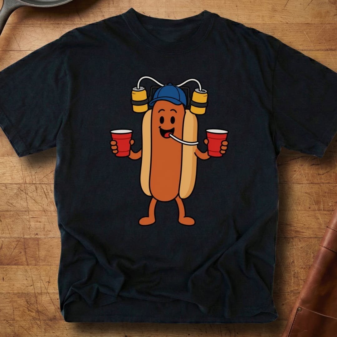 Hotdog Here to Party — Premium Tee