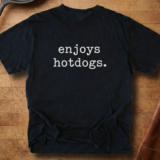 enjoys hotdogs — Premium Tee