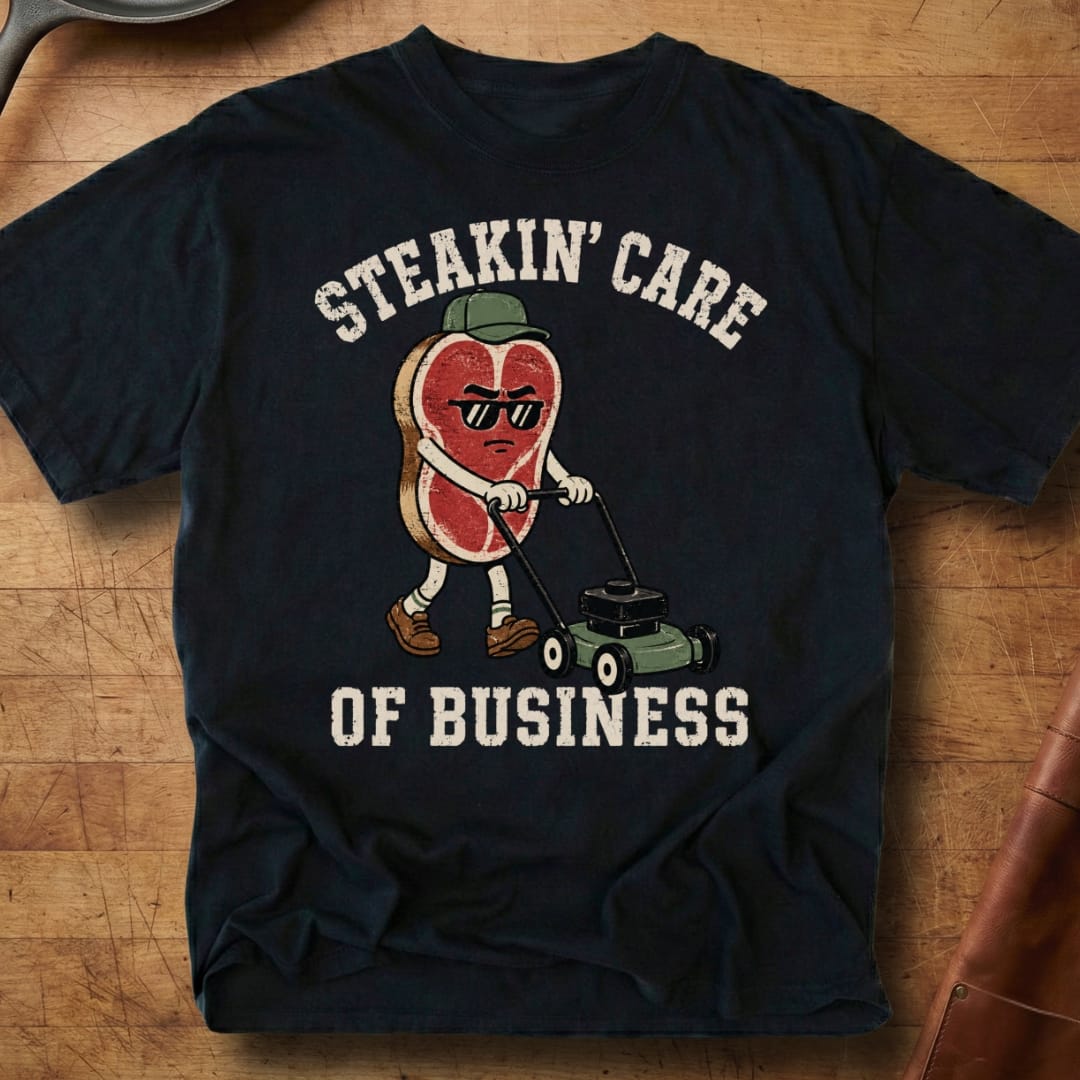 Steakin' Care of Business — Premium Tee