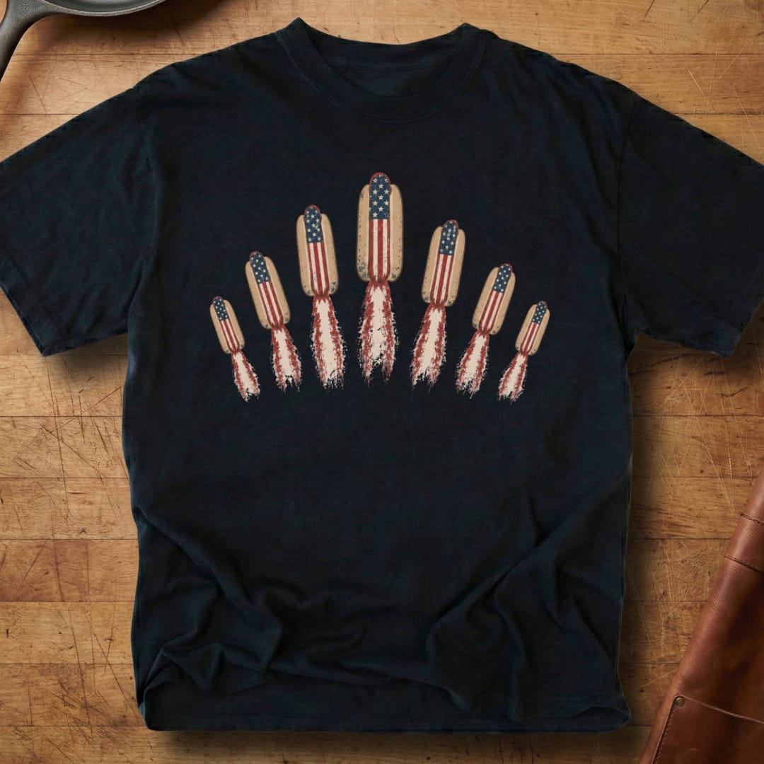 Hotdog Flying V — Premium Tee