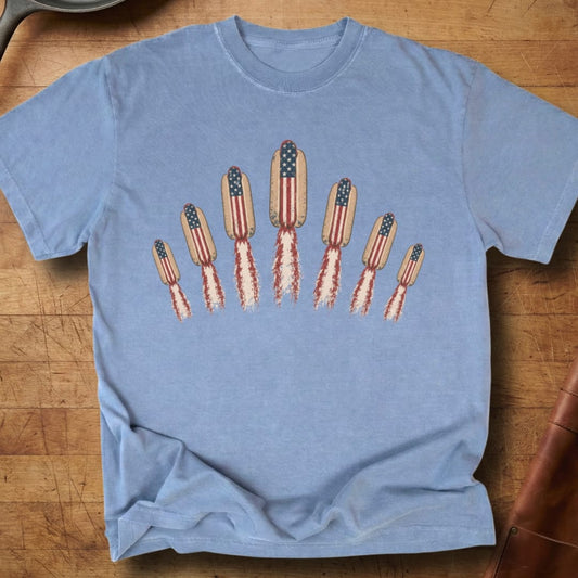 Hotdog Flying V — Premium Tee