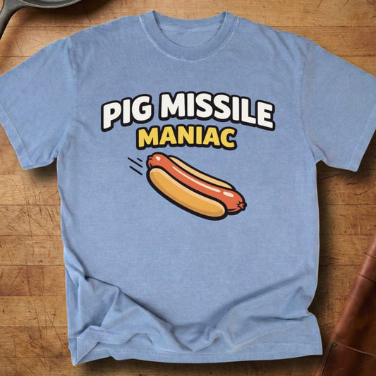 Pig Missile Maniac — Premium Tee
