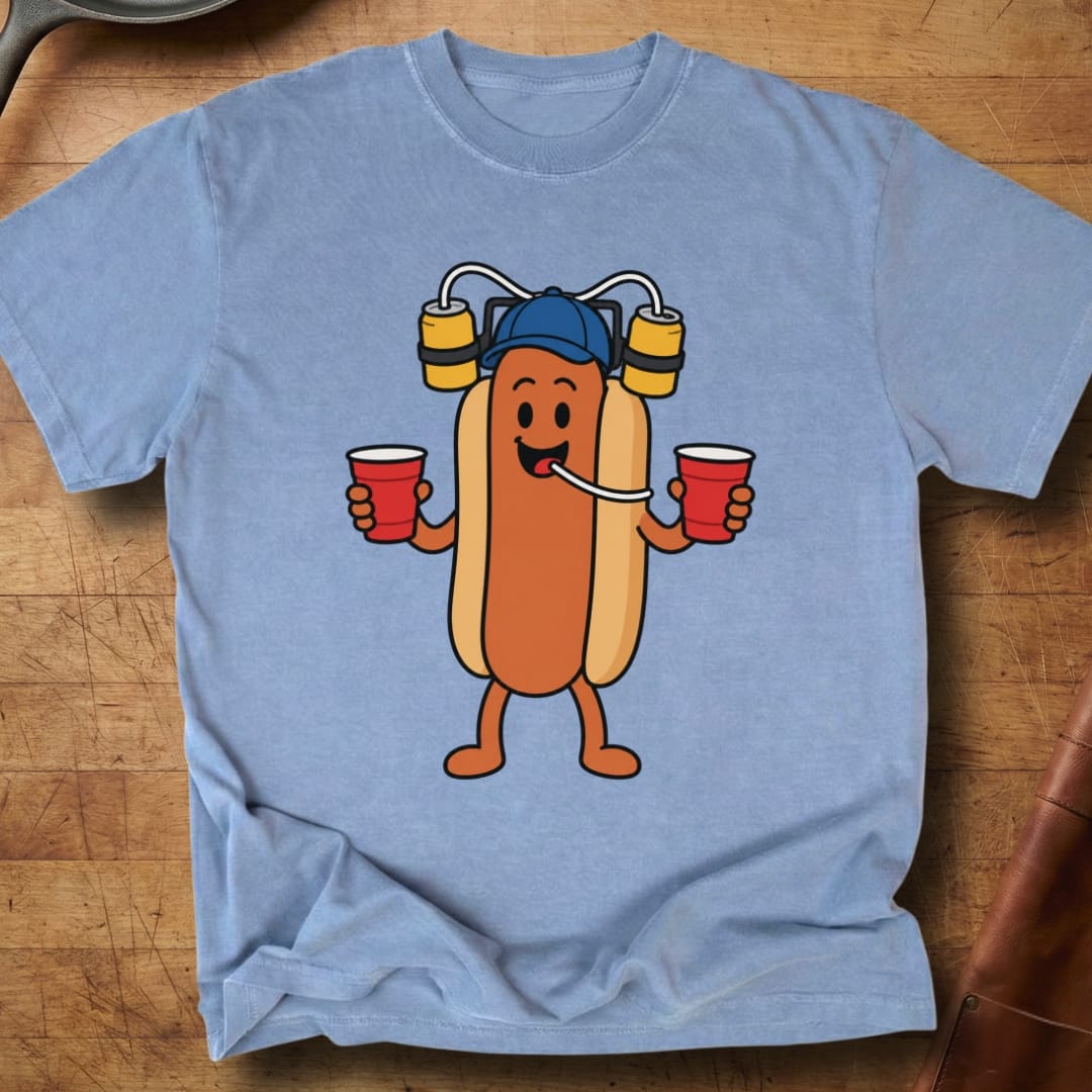 Hotdog Here to Party — Premium Tee