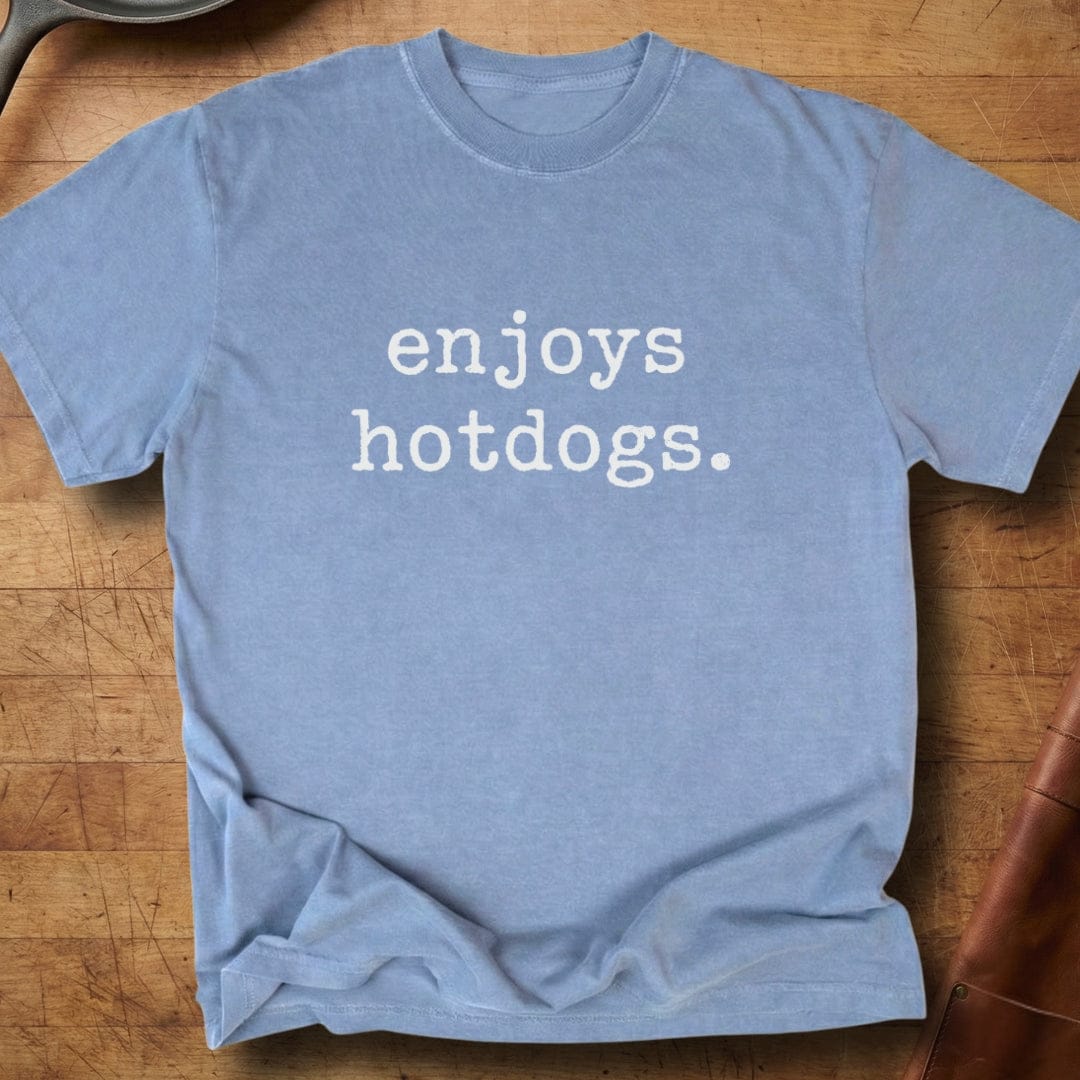 enjoys hotdogs — Premium Tee