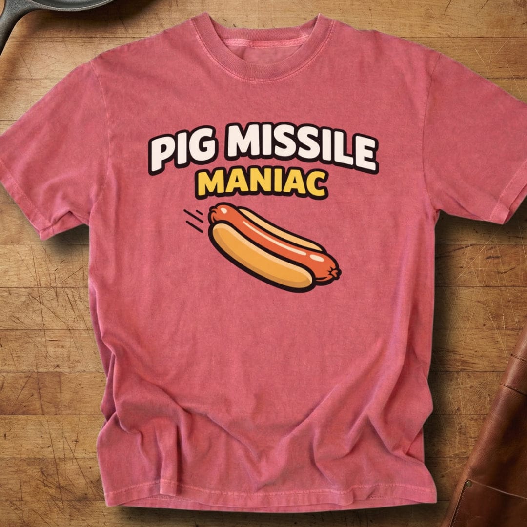 Pig Missile Maniac — Premium Tee
