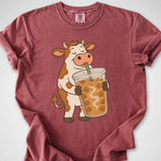 Iced Coffee Cow — Premium Tee