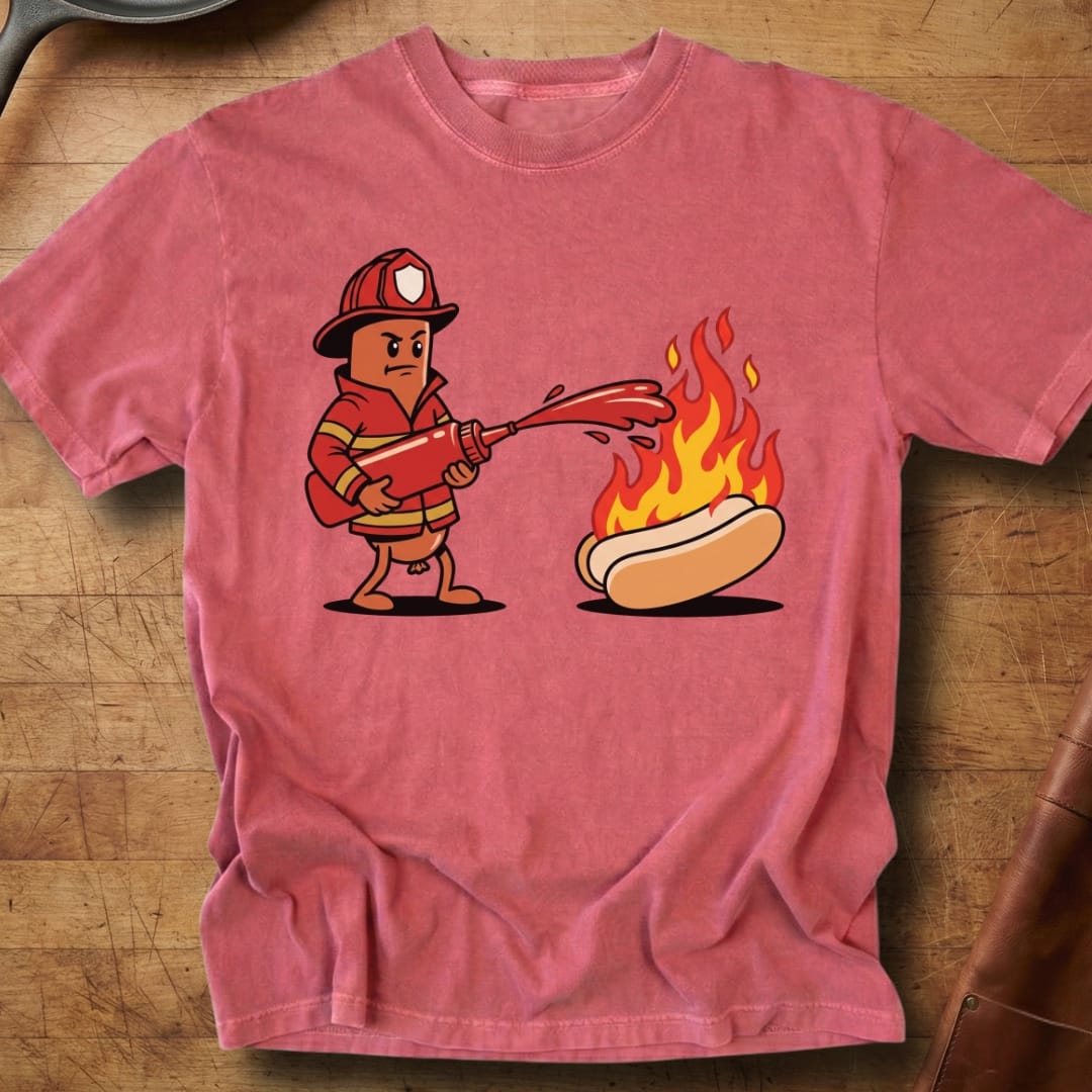 Firefighter Hotdog — Premium Tee