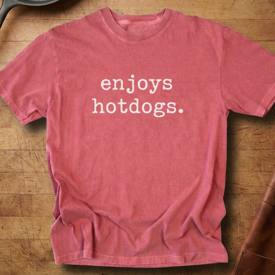 enjoys hotdogs — Premium Tee
