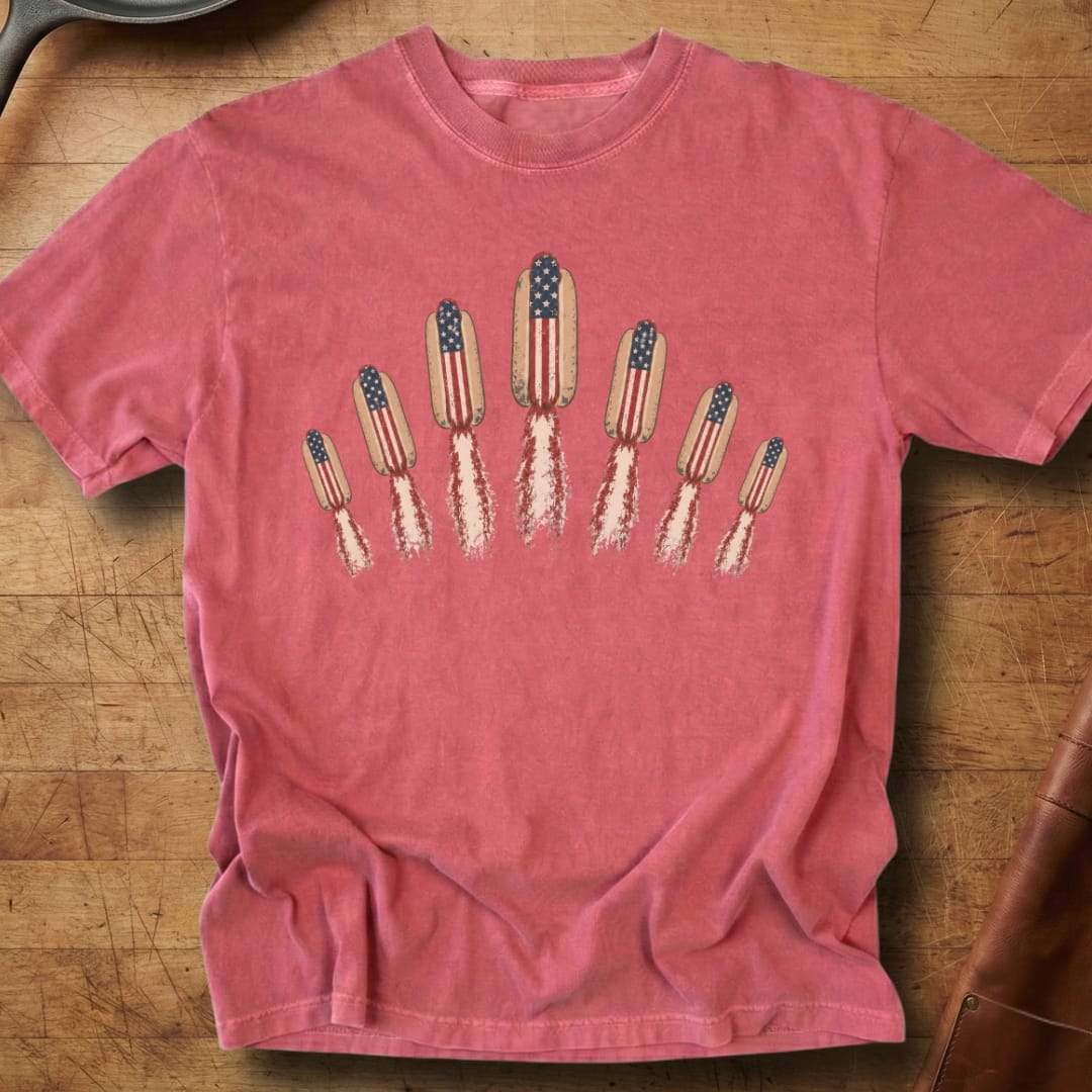 Hotdog Flying V — Premium Tee