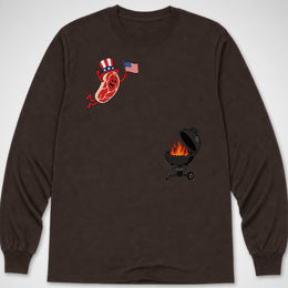 Steak Freedom Dive — Long Sleeve Tee