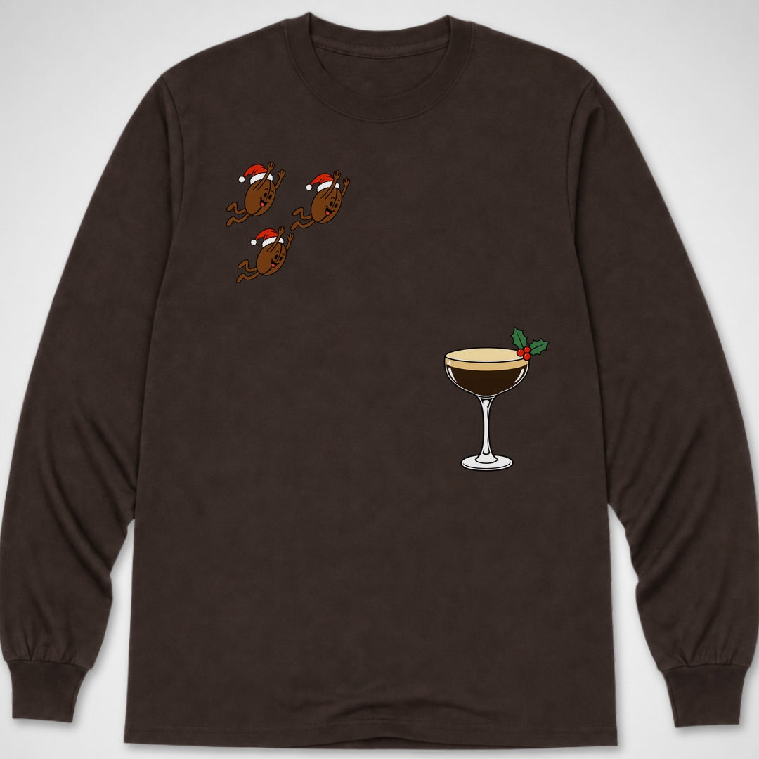 Jolly Espresso Martini Dive — Long Sleeve Tee – Cowbell Apparel