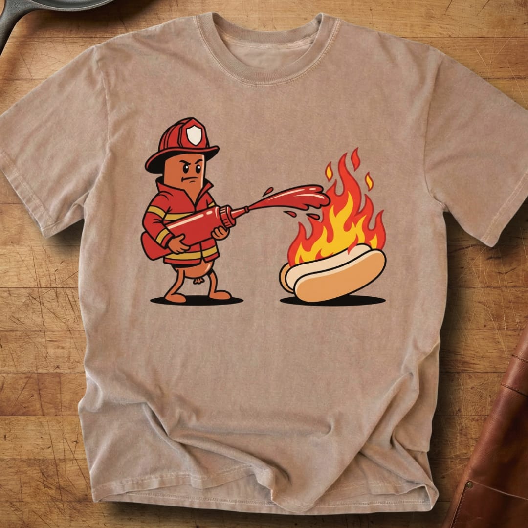 Firefighter Hotdog — Premium Tee