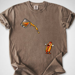 Hotdog Bourbon Chug — Premium Tee