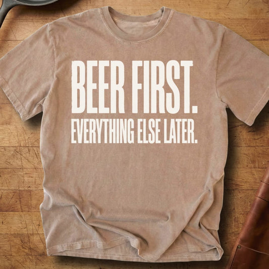 Beer First — Premium Tee