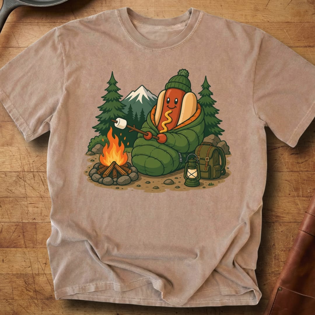 Camping Dog — Premium Tee